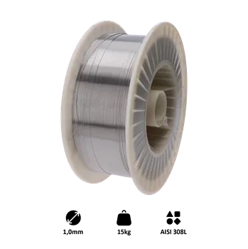 KOVIAN, s.r.o. Svařovací drát / AISI 308L/1.0mm, 15kg, MIG-MAG nerez