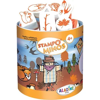 Hračka Aladine Dětská razítka s příběhem 41 ks - podzim