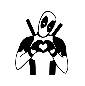 Samolepicí dekorace na vozidlo Samolepka DeadPool - 10x12