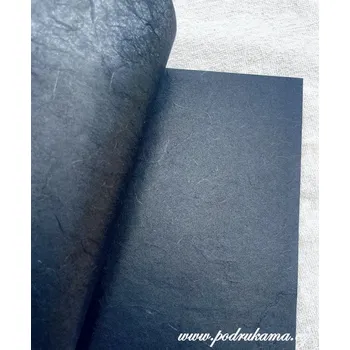 Umělecký papír Sapaimport Morušový papír Unryu - černý Velikost: 23x32 cm