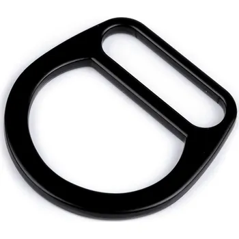 Kovová spona šíře 40 mm, barva černá mat