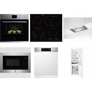 Set domácích spotřebičů ELECTROLUX KODGH70TX + ELECTROLUX EHF6547FXK + ELECTROLUX LFG716X + ELECTROLUX EMS4253TEX + ELECTROLUX EEM48300IX + ELECTROLUX ENT6TF18S