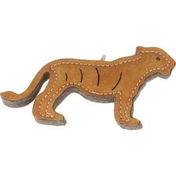 Hračka pro psa animALL Hračka Tygr malý natural kůže podložená plstí 9x20 cm