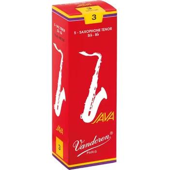 Příslušenství pro dechový nástroj Vandoren Plátek Tenor saxofon Java Filed Red3 27702