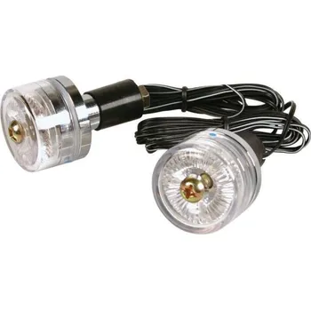 Brzdový komplet Koncovky do řídítek s modrým led osvětlení 17/23 mm