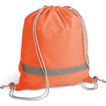 Sportovní vak RULES. Vak se stahovací šňůrkou 210D - Oranžová