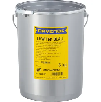 Plastické mazivo RAVENOL LKW FETT BLAU 5KG (Universální mazivo pro dopravce a pracovní či zemědělské stroje)