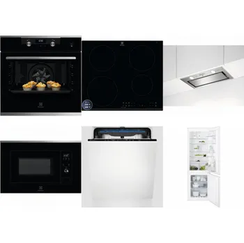 Set domácích spotřebičů ELECTROLUX KODEH70X + ELECTROLUX LIR60433B + ELECTROLUX LFG716X + ELECTROLUX LMS2203EMX + ELECTROLUX EES48200L + ELECTROLUX ENT6TF18S