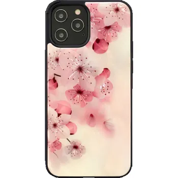 Pouzdro na mobilní telefon Pouzdro iKins pro Apple iPhone 12/12 Pro krásný třešňový květ