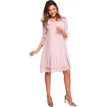 Dámské společenské šaty 132587 růžové M