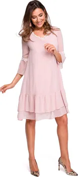 Dámské šaty Dámské společenské šaty 132587 růžové M