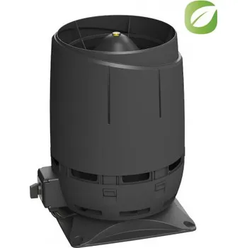 Domácí ventilátor Vilpe Vilpe ECO 200S Flow XL + montážní deska 300x300 mm Střešní ventilátor černá