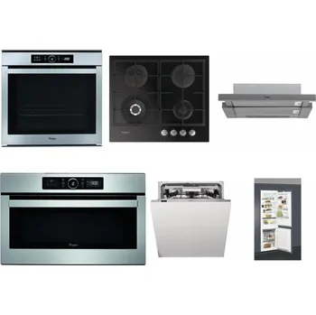Set domácích spotřebičů WHIRLPOOL ABSOLUTE AKZM 8480 IX + WHIRLPOOL GOFL 629/NB + WHIRLPOOL AKR 749/1 IX + WHIRLPOOL ABSOLUTE AMW 730 IX + WHIRLPOOL WIO 3T133 PLE + WHIRLPOOL ART 66112