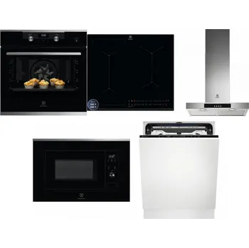 Set domácích spotřebičů ELECTROLUX KODEH70X + ELECTROLUX EIS62449 + ELECTROLUX LFT426X + ELECTROLUX LMS2203EMX + ELECTROLUX EEM69410L