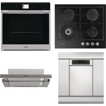 Set domácích spotřebičů WHIRLPOOL W9 OP2 4S2 H + WHIRLPOOL GOFL 629/NB + WHIRLPOOL AKR 5390/1 IX + WHIRLPOOL WSBO 3O34 PF X