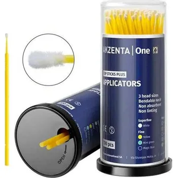 Vyšetřovací rukavice Akzenta Top Sticks Plus Micro aplikátory FINE (žluté), 100ks