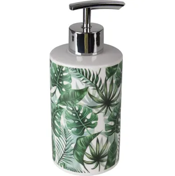 Koupelnový keramický set ORGANIC zelená Mybesthome název: dávkovač na mýdlo