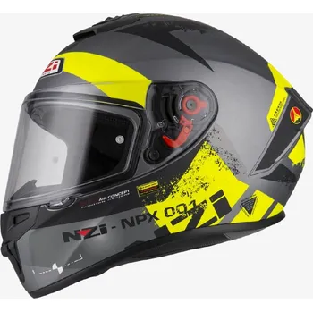 Helma na motorku Integrální přilba NZI TRENDY CANADIAN šedá-žlutá Velikost: S