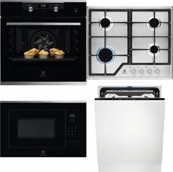 Set domácích spotřebičů ELECTROLUX KODEH70X + ELECTROLUX KGS6426SX + ELECTROLUX LMS4253TMX + ELECTROLUX EEM69410L