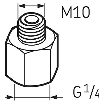 LAPN 10 SKF redukční přípojka 1/4. - M10x1.5