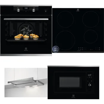 Set domácích spotřebičů ELECTROLUX KODEH70X + ELECTROLUX LIR60433B + ELECTROLUX LFP326S + ELECTROLUX LMS2203EMX