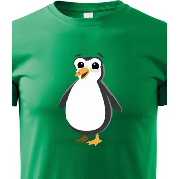 Chlapecké tričko Dětské triko Tučňák, Barva Zelená, Velikost 146 cm/10 roků, Canvas Dětské tričko Bezvatriko.cz 1728