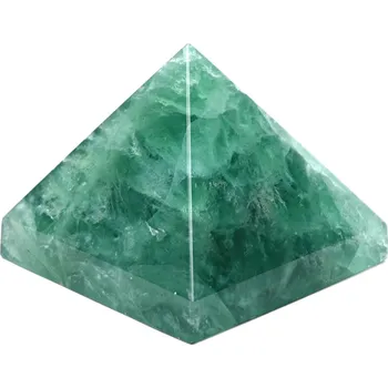 Drahý kámen Magieprirody.cz Fluorit pyramida 78 x 78 mm 569g + LED světlo - TOP kvalita #C564