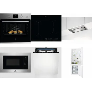 Set domácích spotřebičů ELECTROLUX KODGH70TX + ELECTROLUX EIV634 + ELECTROLUX LFG716X + ELECTROLUX EMS4253TEX + ELECTROLUX EES48200L + ELECTROLUX ENT6TF18S