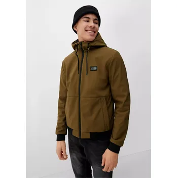 Pánská větrovka Q/S s.Oliver pánská přechodová bunda s kapucí hnědá Velikost: XL