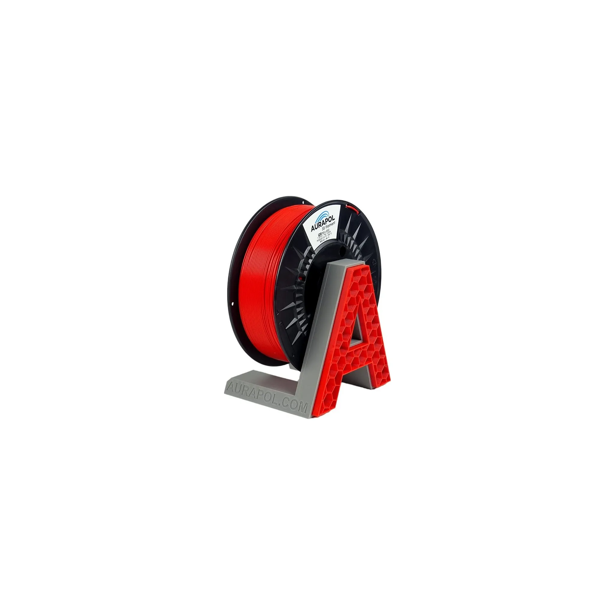 Fotografie 1 - Filament Aurapol PLA 3D Filament L-Ego 1,75 mm 1 kg červená