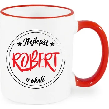 Hrnek - Nejlepší Robert v okolí Barva: Červená