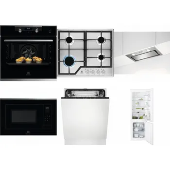 Set domácích spotřebičů ELECTROLUX KODEH70X + ELECTROLUX KGS6426SX + ELECTROLUX LFG716X + ELECTROLUX LMS4253TMX + ELECTROLUX EEA27200L + ELECTROLUX ENT6TF18S