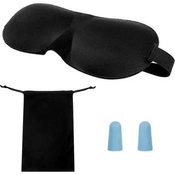 Žertovný předmět Tvarovaná maska na spaní 3D se špunty do uší