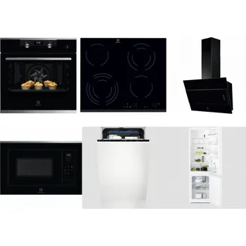 Set domácích spotřebičů ELECTROLUX KODEH70X + ELECTROLUX EHF6343FOK + ELECTROLUX LFV316K + ELECTROLUX LMS4253TMX + ELECTROLUX EEM23100L + ELECTROLUX LNT3LF18S