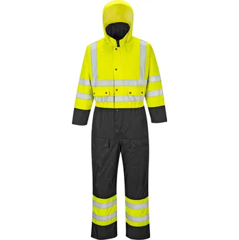 Dívčí oblečení PORTWEST Zateplená kombinéza Hi-Vis Contrast Velikost: 2XL, Barva: žlutá-černá