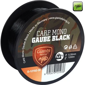 Giants Fishing vlasec Carp Mono Gaube Black 1000/1200 m průměr: 0,30 mm