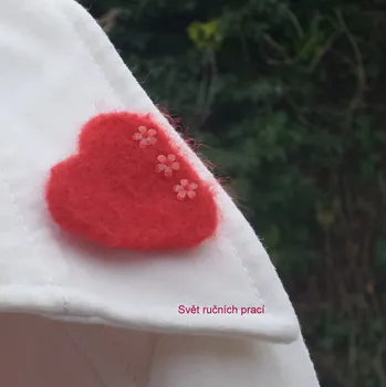 Brož Červené srdce II. - brož