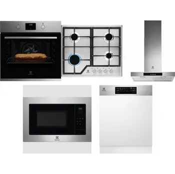 Set domácích spotřebičů ELECTROLUX KOFGH70TX + ELECTROLUX KGS6426SX + ELECTROLUX LFT426X + ELECTROLUX EMS4253TEX + ELECTROLUX EEM48300IX
