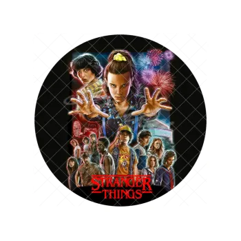 Jedlá dekorace na dort STRANGER THINGS 4, VARIANTA Jedlý papír 1656