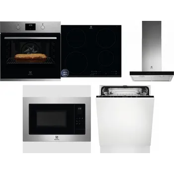 Set domácích spotřebičů ELECTROLUX KOFGH70TX + ELECTROLUX LIR60433B + ELECTROLUX LFT766X + ELECTROLUX EMS4253TEX + ELECTROLUX EEA27200L