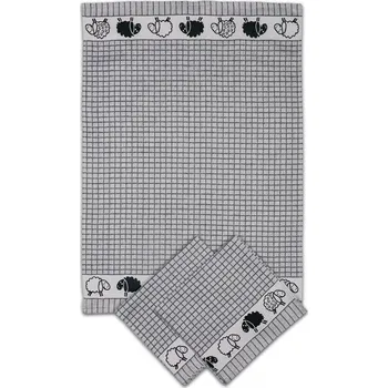 Utěrka Utěrka žakárová OVEČKY BORDURA