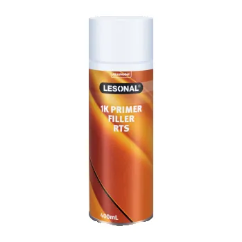 Barva ve spreji LESONAL 1K Primer Filler Black - Plnič ve spreji - černý 400 ml