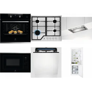 Set domácích spotřebičů ELECTROLUX KODEH70X + ELECTROLUX KGS6426SX + ELECTROLUX LFG716X + ELECTROLUX LMS4253TMX + ELECTROLUX EES48200L + ELECTROLUX ENT6TF18S