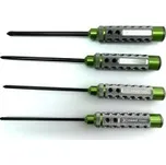 Šroubováky - křížové - ALU verze SADA: 3.5 4.0 5.0 & 5.8x120mm, 4 ks (HSS typ)