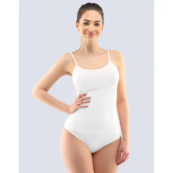 Dámská prodloužená košilka Gina 08016P BAMBUS Barva: BÍLÁ, Velikost: M/L