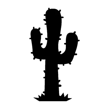 Samolepící dekorace SAMOLEPKA Kaktus 001 pravá (01 - černá) NA AUTO, NÁLEPKA, FÓLIE, POLEP, TUNING, VLASTNÍ TEXT, TISK, AUTOSAMOLEPKY.cz, POLEPY, OBRÁZEK, LOGO, SAMOLEPKY