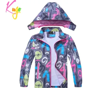 Dívčí bunda Dívčí jarní, podzimní bunda - KUGO B2851, šedá Barva: Šedá, Velikost: 146