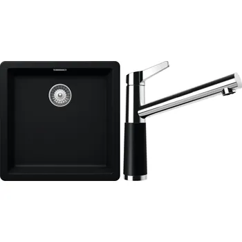 Granitový dřez Set Schock S12-4 (dřez Greenwich N-100 Puro + baterie SC-510 Puro)