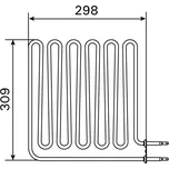 Harvia Topné těleso, spirála pro saunová kamna BC90 (E), BC90SE(A), 3000W/230V