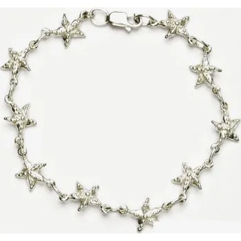 Náramek Stříbrný náramek mořské hvězdice - R404 (Stříbrný náramek s mořskou hvězdou)